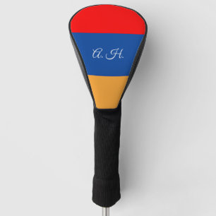 Personalised Armenian Flag golf head cover
