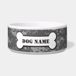 Personalised Army ACU Camouflage Dog Bowl