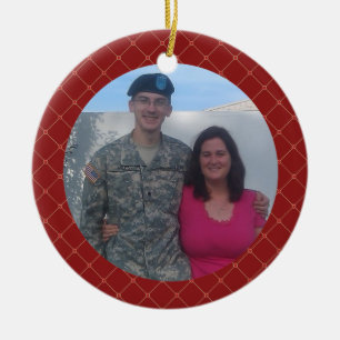Personalised Army Family Christmas Keepsake Gift Ceramic Ornament