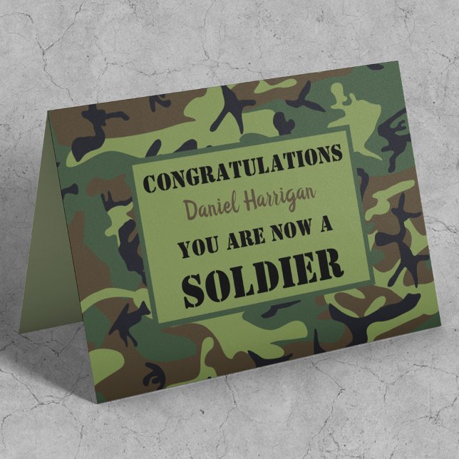 Personalised Army Passing Out Card (Creator Uploaded)