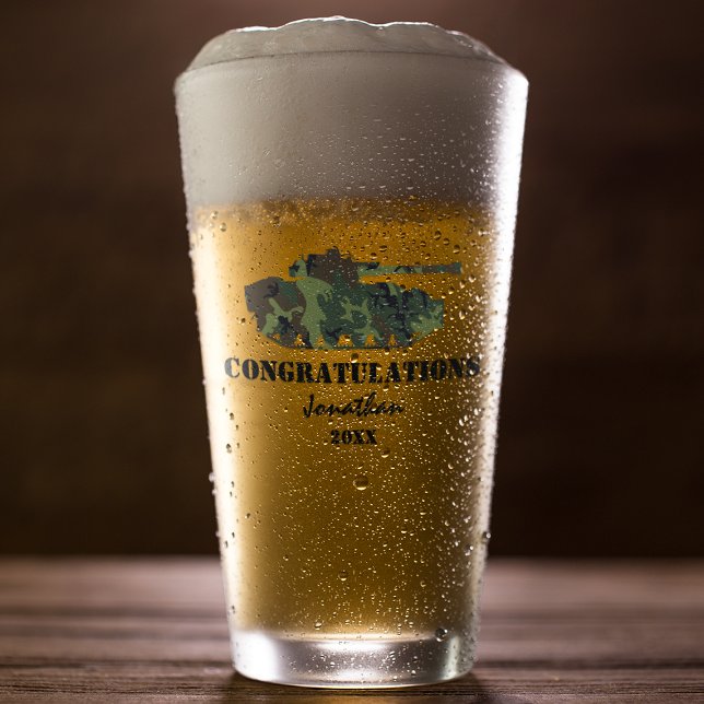 Personalised Army Passing Out Glass (Creator Uploaded)
