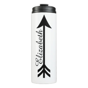 Personalised arrow thermal tumbler