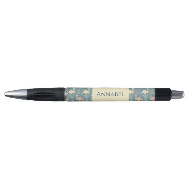 Personalised Art Deco inspired Flamingo patterned (Front)