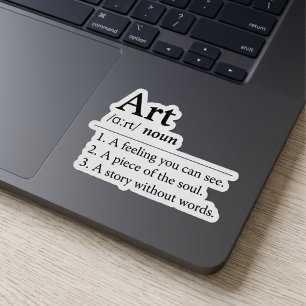 Personalised Art Dictionary Definition Sticker
