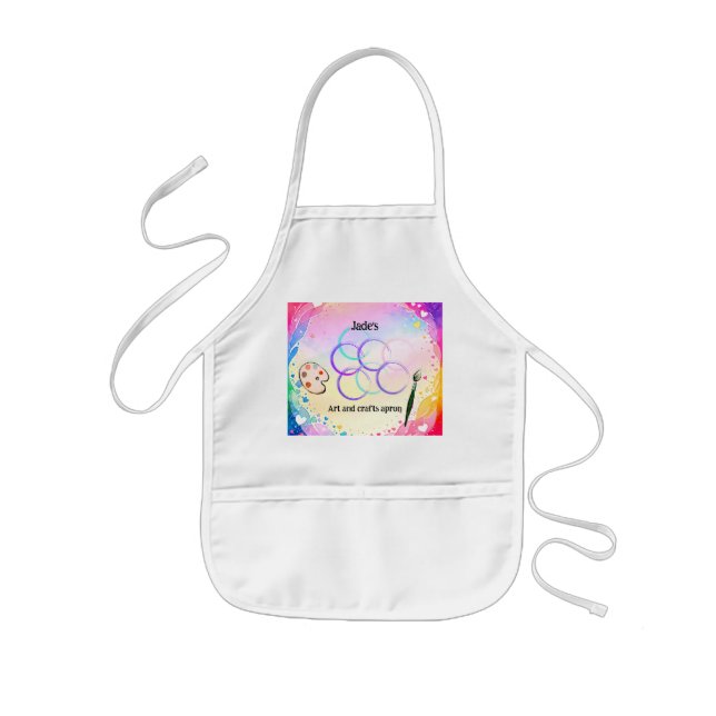 Personalised  Art Kids Apron (Front)