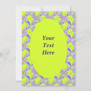 Personalised Art Nouveau Weave Pattern Invitation