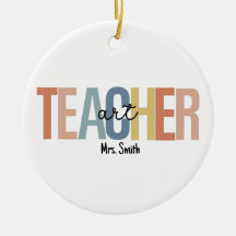 Personalised Art Teacher Christmas