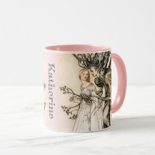 Personalised Arthur Rackham Old Woman in the Wood Mug