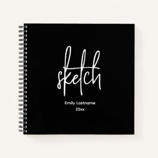 Personalised Artist Sketch Sketchbook Notebook
