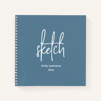Personalised Artist Sketch Sketchbook Notebook