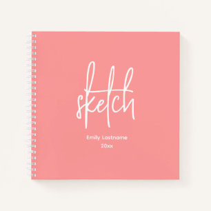 Personalised Artist Sketch Sketchbook Notebook