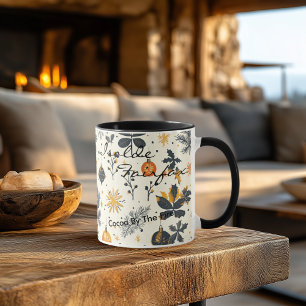 Personalised Artistic Christmas Mug - Custom Name