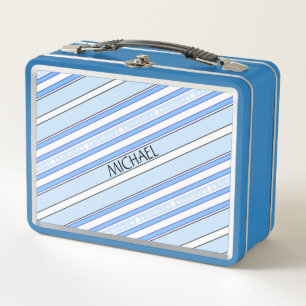 Personalised Artistic Romantic Red Leaves Birch Metal Lunch Box