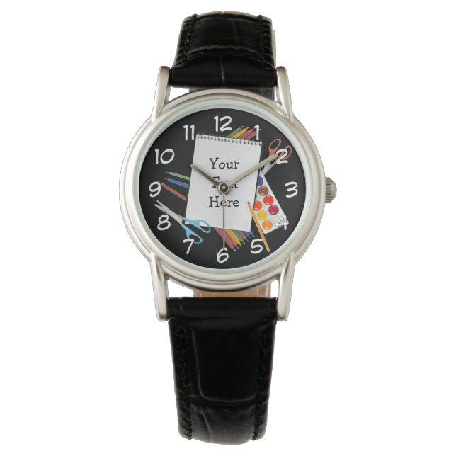 Personalised Artsy Craft Supplies Wrist Watch 2 (Front)