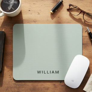 Personalised Ash & Name Monogram Elegant Custom Mouse Pad