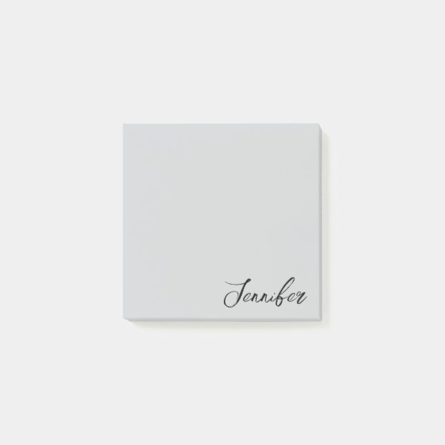 Personalised Ash Script Post it Sticky Notes (Front)