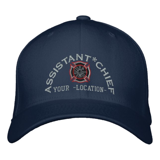 Personalised Assistant Chief Custom Cap Embroidery (Front)