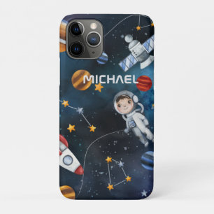Personalised Astronaut in Outer Space iPhone 11 Pro Case