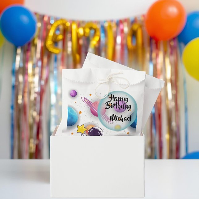 Personalised Astronaut & Planets Favour Bags (Creator Uploaded)