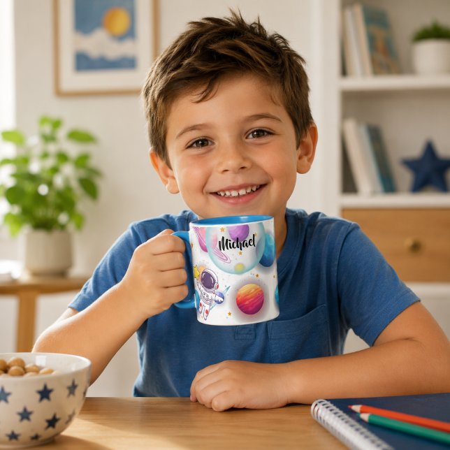 Personalised Astronaut & Planets Kids Mug (Creator Uploaded)
