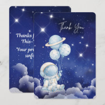 Personalised Astronaut Thank You Card