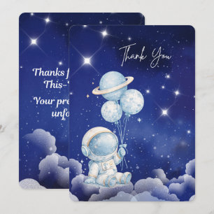 Personalised Astronaut Thank You Card