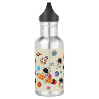 Personalised Astronauts and Planets Back to School 532 Ml Water Bottle