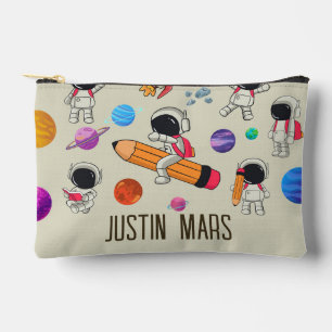 Personalised Astronauts and Planets Back to School Accessory Pouch