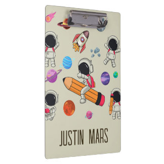 Personalised Astronauts and Planets Back to School Clipboard