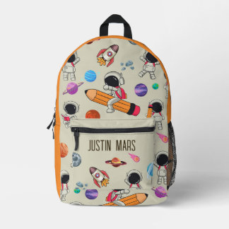 Personalised Astronauts and Planets Back to School Printed Backpack