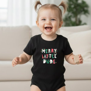 Personalised Athletic Holiday Fesive Graphic Baby T-Shirt