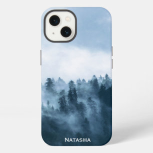 Personalised Atmospheric Fog over a Forest iPhone Case