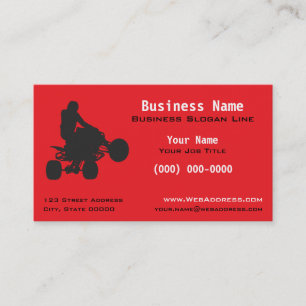 Personalised ATV Quad Off-Road & Powersports Business Card