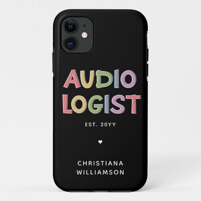 Personalised Audiologist Audiology Graduation Gift Case-Mate iPhone Case (Back)