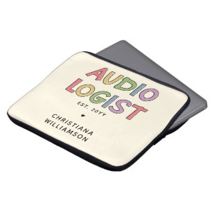 Personalised Audiologist Audiology Graduation Gift Laptop Sleeve
