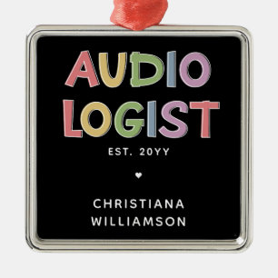 Personalised Audiologist Audiology Graduation Gift Metal Ornament