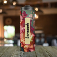 Personalised August Birth Flower Gladiolus 16 oz