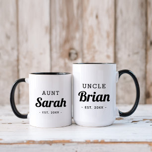 Personalised Aunt Monogram Mug