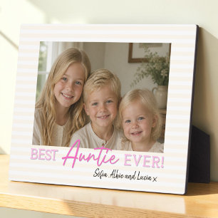 Personalised Auntie Photo Keepsake Plaque