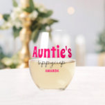 Personalised Auntie's Sippy Cup  Stemless Wine Glass<br><div class="desc">Personalised auntie's sippy cup Name wine glass</div>