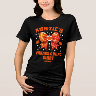Personalised Auntie's Thanksgiving Shirt