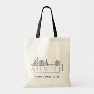Personalised Austin Wedding Welcome Bag Tote