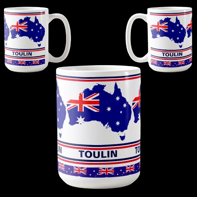 Personalised  Australia Flag  Coffee Mug (Creator Uploaded)