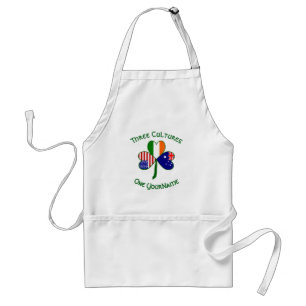 Personalised Australia Ireland USA Shamrock Standard Apron