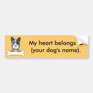 Personalised Australian Cattle Dog Bumper Sticker