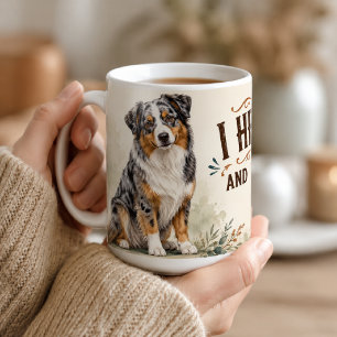 Personalised Australian Shepherd I Herd That Funny Coffee Mug