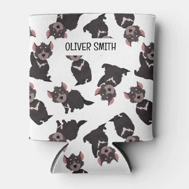 Personalised Australian Tasmanian Devil Can Cooler (Front)