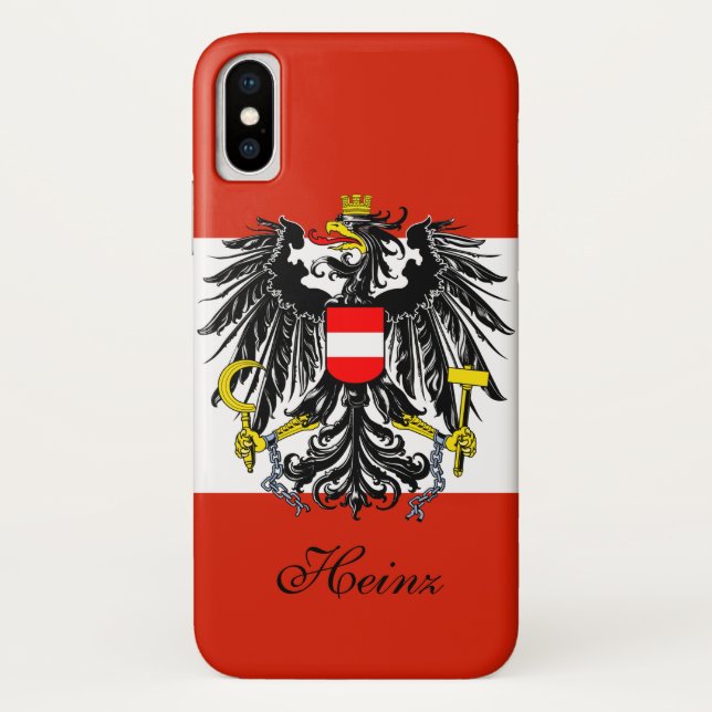 Personalised Austria Flag Case-Mate iPhone Case (Back)