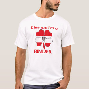 Personalised Austrian Kiss Me I'm Binder T-Shirt