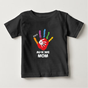 Personalised Autism Awareness Autistic Mum T-Shirt